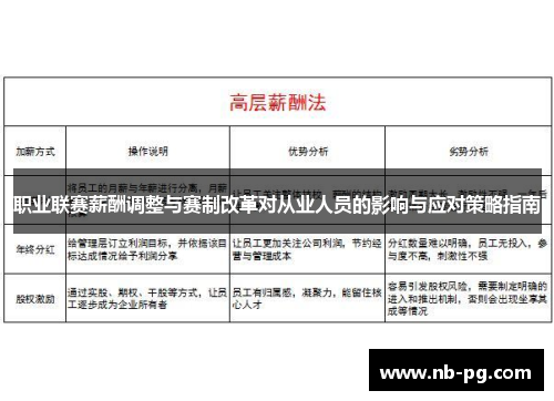 职业联赛薪酬调整与赛制改革对从业人员的影响与应对策略指南