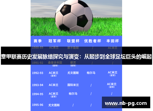 意甲联赛历史发展脉络探究与演变：从起步到全球足坛巨头的崛起